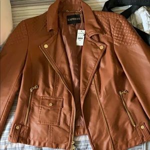 Faux leather Express jacket